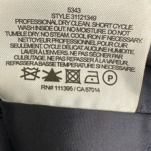 Tory Burch Annabelle Navy Tweed Skirt Size 8 - Picture 12 of 15